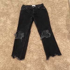 black free people jeans